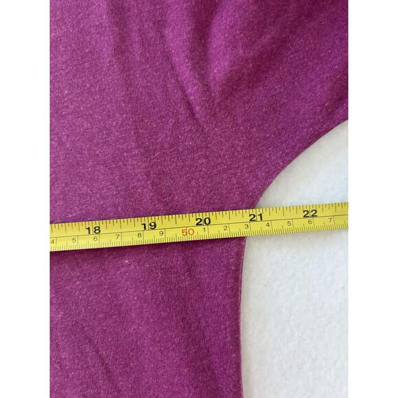 Chico's Floral Ombre Short Sleeve Embroidered Embellished Top Boho Y2K Purple‎ M - Picture 5 of 8